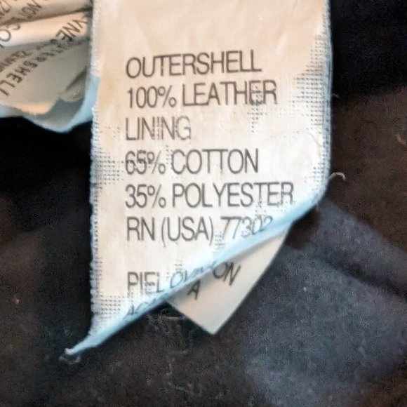 Genuine Leather Bomber Jacket - Picture 3 of 3